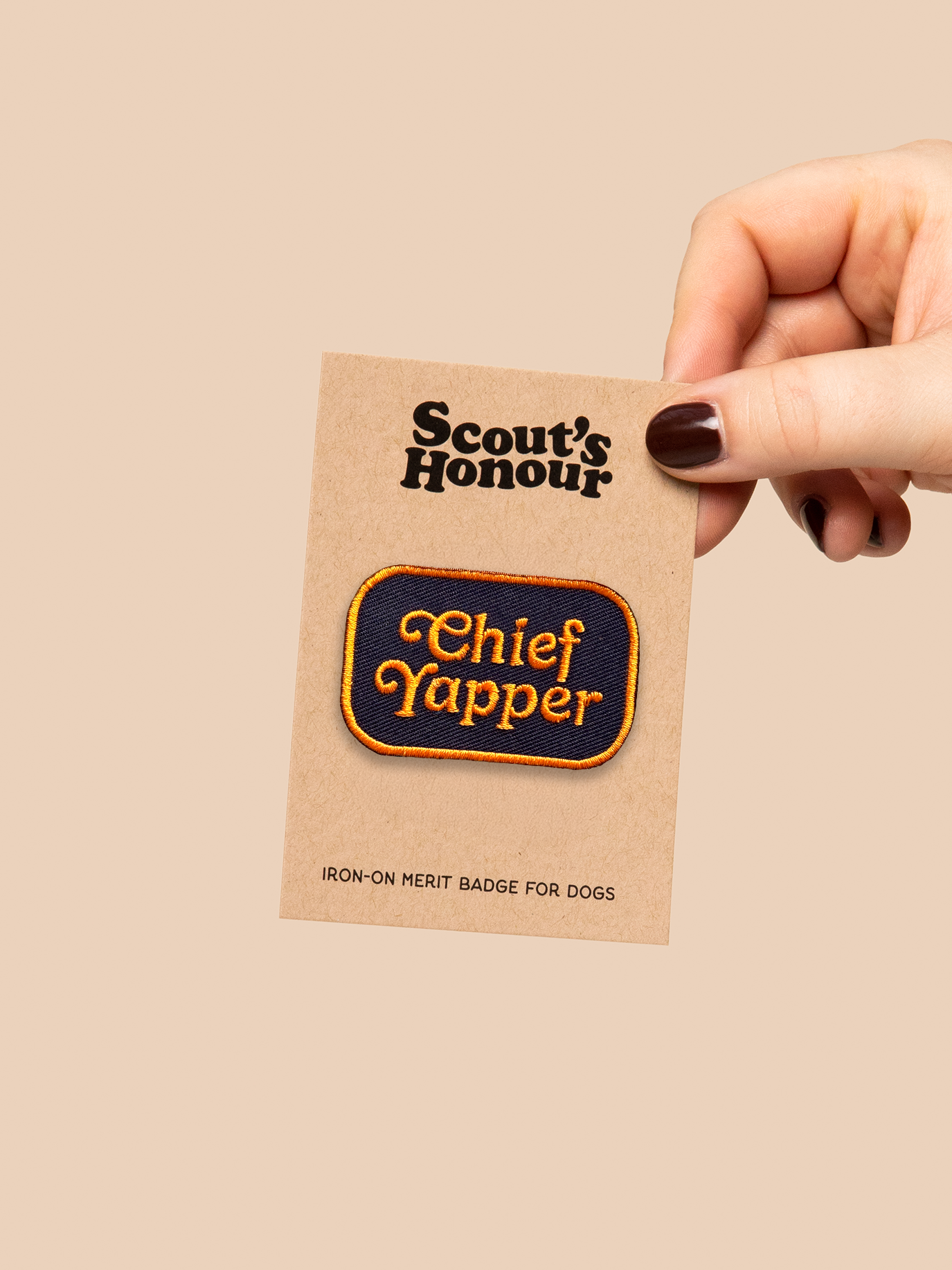 【レア】帯付こいぬのタッカー　はじめてのぼうけん Scout's Honour | Woofy Wilderness Explorer | Iron-on patch for pets