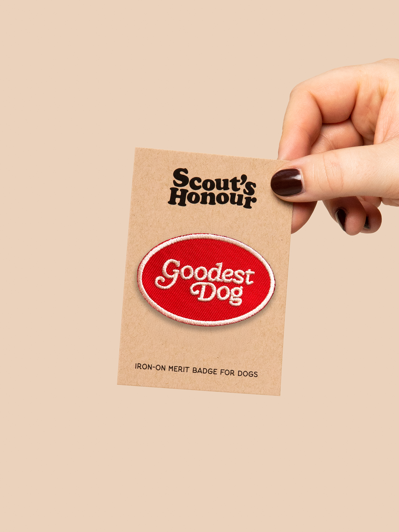 Scout's Honour | Woofy Wilderness Explorer | Iron-on patch for pets